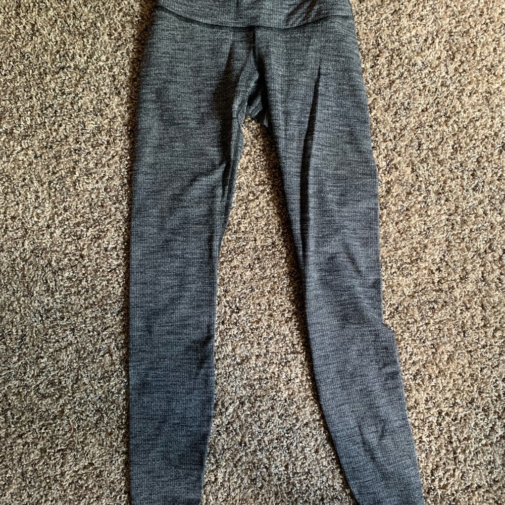Gray High-Waisted Lululemon Leggings